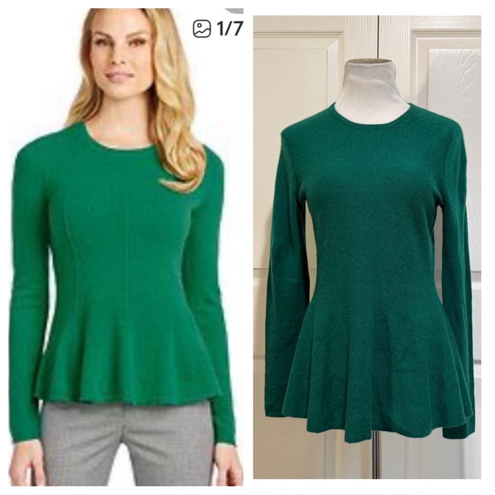 Cashmere! Antonio Melani cashmere peplum sweater